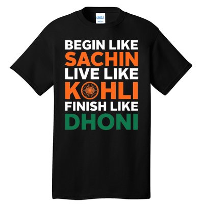 Indian Cricket Team Supporter Indian Cricket Jersey Tall T-Shirt