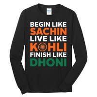 Indian Cricket Team Supporter Indian Cricket Jersey Tall Long Sleeve T-Shirt