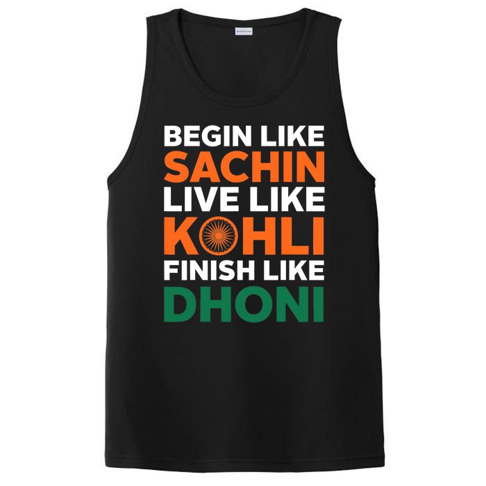 Indian Cricket Team Supporter Indian Cricket Jersey PosiCharge Competitor Tank