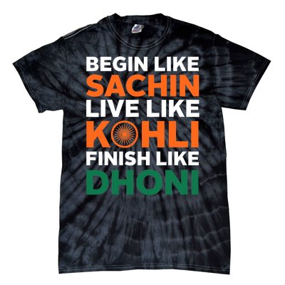 Indian Cricket Team Supporter Indian Cricket Jersey Tie-Dye T-Shirt