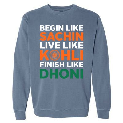 Indian Cricket Team Supporter Indian Cricket Jersey Garment-Dyed Sweatshirt