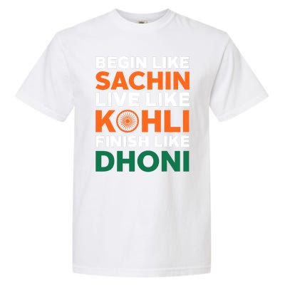 Indian Cricket Team Supporter Indian Cricket Jersey Garment-Dyed Heavyweight T-Shirt