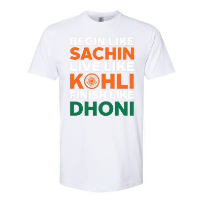 Indian Cricket Team Supporter Indian Cricket Jersey Softstyle CVC T-Shirt