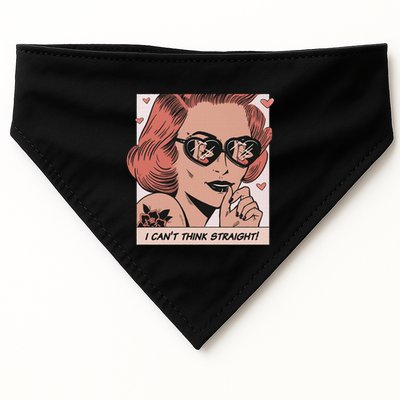 I Can't Think Straight Pride LGBTQ Comic USA-Made Doggie Bandana