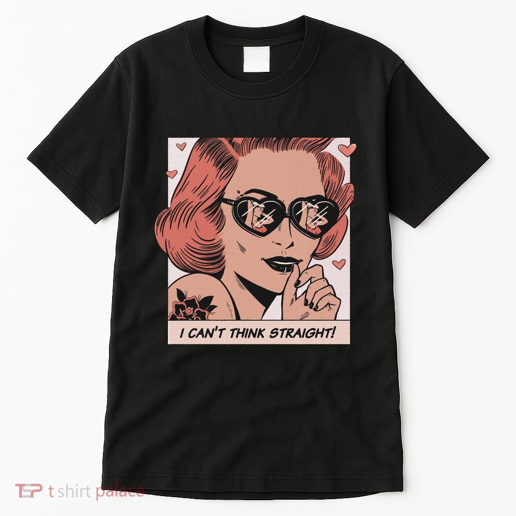 I Can't Think Straight Pride LGBTQ Comic Tall T-Shirt