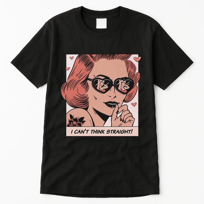 I Can't Think Straight Pride LGBTQ Comic Tall T-Shirt