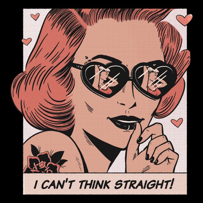I Can't Think Straight Pride LGBTQ Comic Tall T-Shirt
