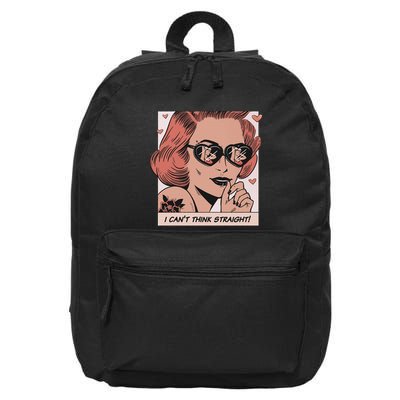 I Can't Think Straight Pride LGBTQ Comic 16 in Basic Backpack