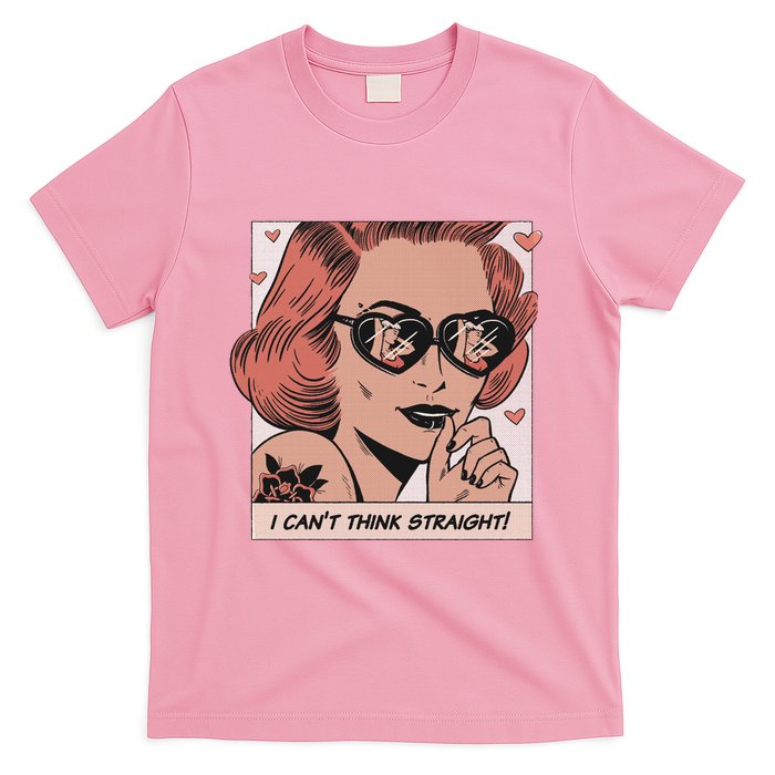 I Can't Think Straight Pride LGBTQ Comic T-Shirt