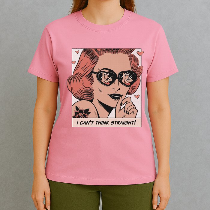 I Can't Think Straight Pride LGBTQ Comic T-Shirt