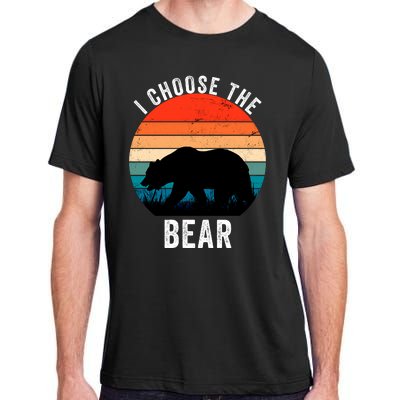 I Choose The Bear Women Overwhelmingly Choose The Bear Trendy Outfit Adult ChromaSoft Performance T-Shirt