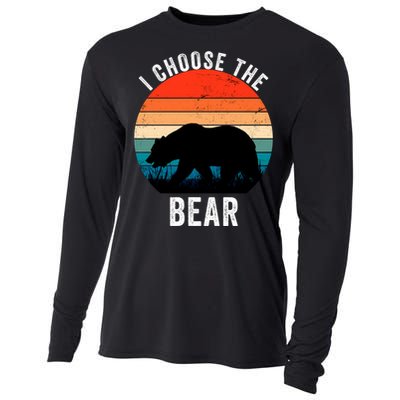 I Choose The Bear Women Overwhelmingly Choose The Bear Trendy Outfit Cooling Performance Long Sleeve Crew