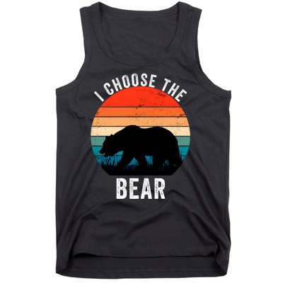 I Choose The Bear Women Overwhelmingly Choose The Bear Trendy Outfit Tank Top