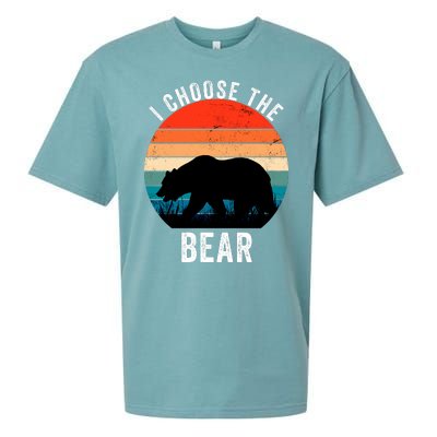 I Choose The Bear Women Overwhelmingly Choose The Bear Trendy Outfit Sueded Cloud Jersey T-Shirt