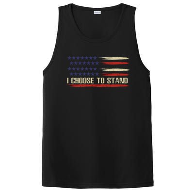 I Choose To Stand Cool Gift Pledge Of Allegiance American Flag Cute Gift PosiCharge Competitor Tank