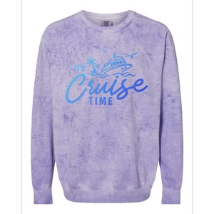 Its Cruise Time Funny Family Matching Gift Colorblast Crewneck Sweatshirt