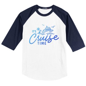 Its Cruise Time Funny Family Matching Gift Baseball Sleeve Shirt