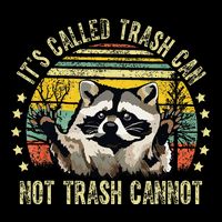 ItS Called Trash Can Not Trash Cannot Racoon Retro Full-Length Apron With Pockets