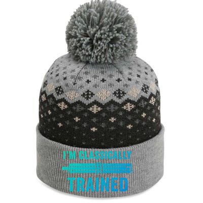 IM Classically Trained Slide Rule Mechanical Analog Gift The Baniff Cuffed Pom Beanie