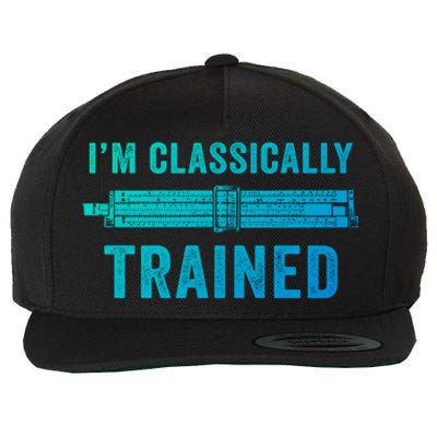 IM Classically Trained Slide Rule Mechanical Analog Gift Wool Snapback Cap