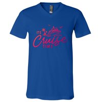 Its Cruise Time Funny Family Matching Gift V-Neck T-Shirt