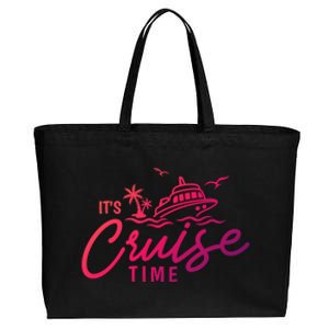 Its Cruise Time Funny Family Matching Gift Cotton Canvas Jumbo Tote