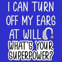 I Can Turn Off Ears Impaired Hard Of Hearing Deaf Funny Gift Visor