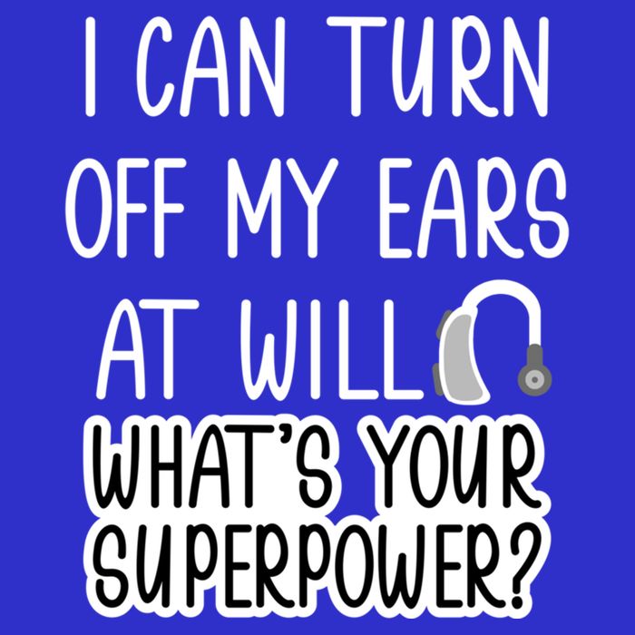 I Can Turn Off Ears Impaired Hard Of Hearing Deaf Funny Gift Visor