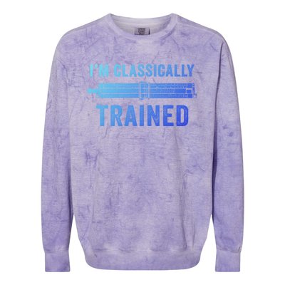 IM Classically Trained Slide Rule Mechanical Analog Gift Colorblast Crewneck Sweatshirt