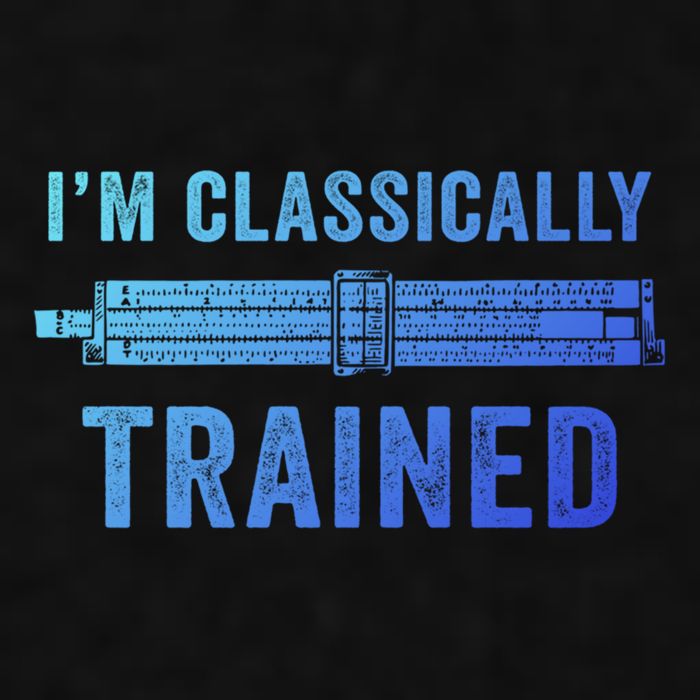 IM Classically Trained Slide Rule Mechanical Analog Gift Ladies PosiCharge Tri-Blend Wicking Tank