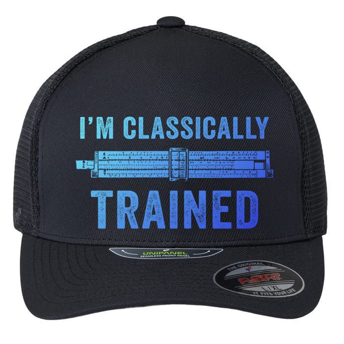 IM Classically Trained Slide Rule Mechanical Analog Gift Flexfit Unipanel Trucker Cap