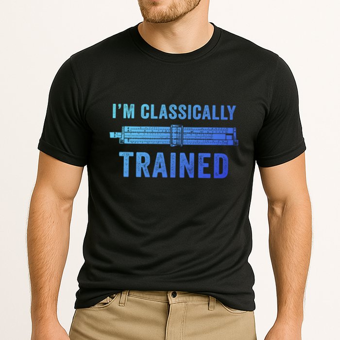 IM Classically Trained Slide Rule Mechanical Analog Gift Performance Shirt