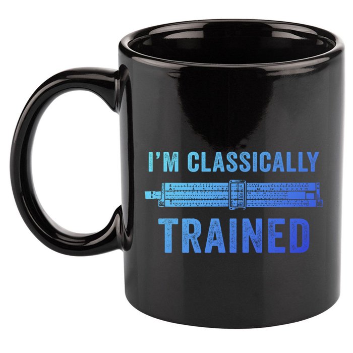 IM Classically Trained Slide Rule Mechanical Analog Gift 11oz C Handle Ceramic Mug