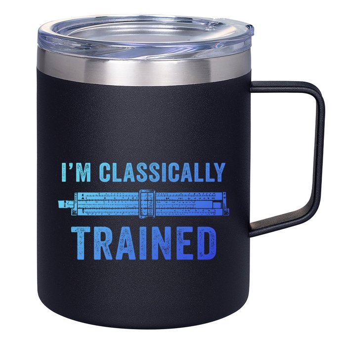 IM Classically Trained Slide Rule Mechanical Analog Gift 12oz Stainless Steel Coffee Mug