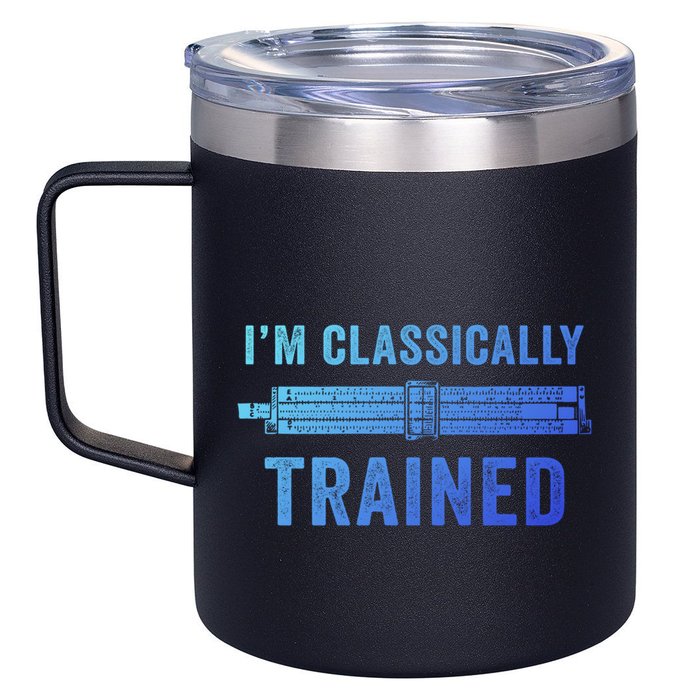 IM Classically Trained Slide Rule Mechanical Analog Gift 12oz Stainless Steel Coffee Mug