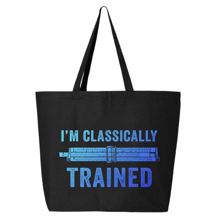 IM Classically Trained Slide Rule Mechanical Analog Gift 25L Jumbo Tote