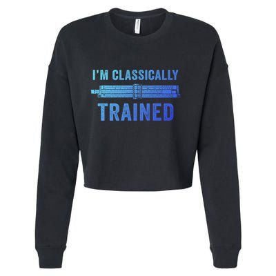 IM Classically Trained Slide Rule Mechanical Analog Gift Cropped Pullover Crew