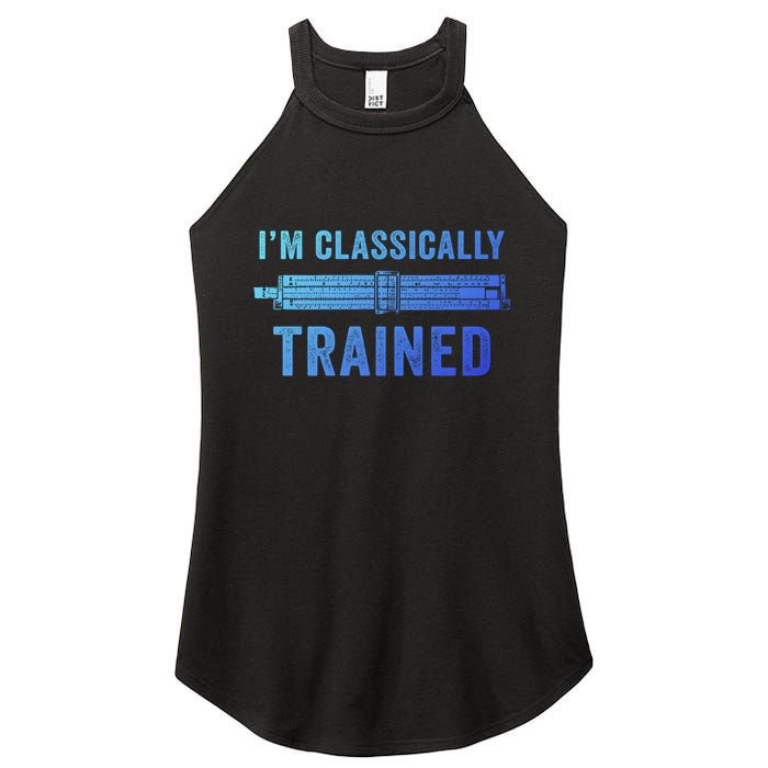 IM Classically Trained Slide Rule Mechanical Analog Gift Women's Perfect Tri Rocker Tank