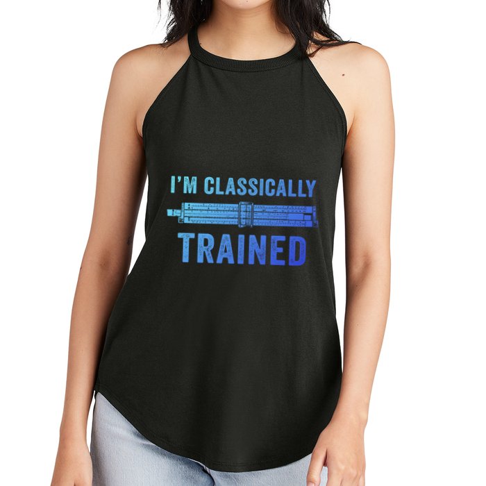 IM Classically Trained Slide Rule Mechanical Analog Gift Women's Perfect Tri Rocker Tank