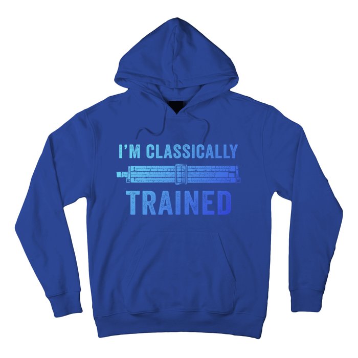 IM Classically Trained Slide Rule Mechanical Analog Gift Hoodie