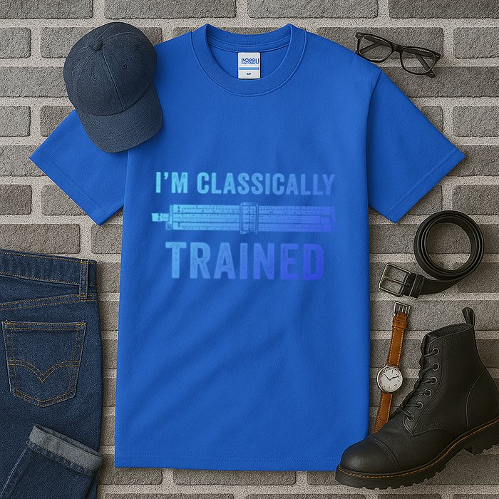 IM Classically Trained Slide Rule Mechanical Analog Gift Tall T-Shirt