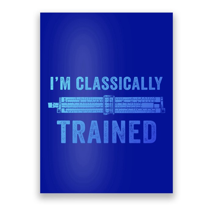 IM Classically Trained Slide Rule Mechanical Analog Gift Poster
