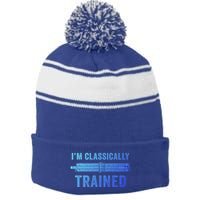 IM Classically Trained Slide Rule Mechanical Analog Gift Stripe Pom Pom Beanie