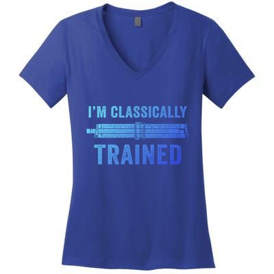 IM Classically Trained Slide Rule Mechanical Analog Gift Women's V-Neck T-Shirt