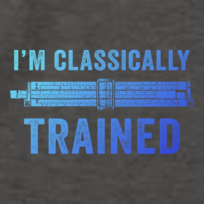 IM Classically Trained Slide Rule Mechanical Analog Gift Vector Backpack
