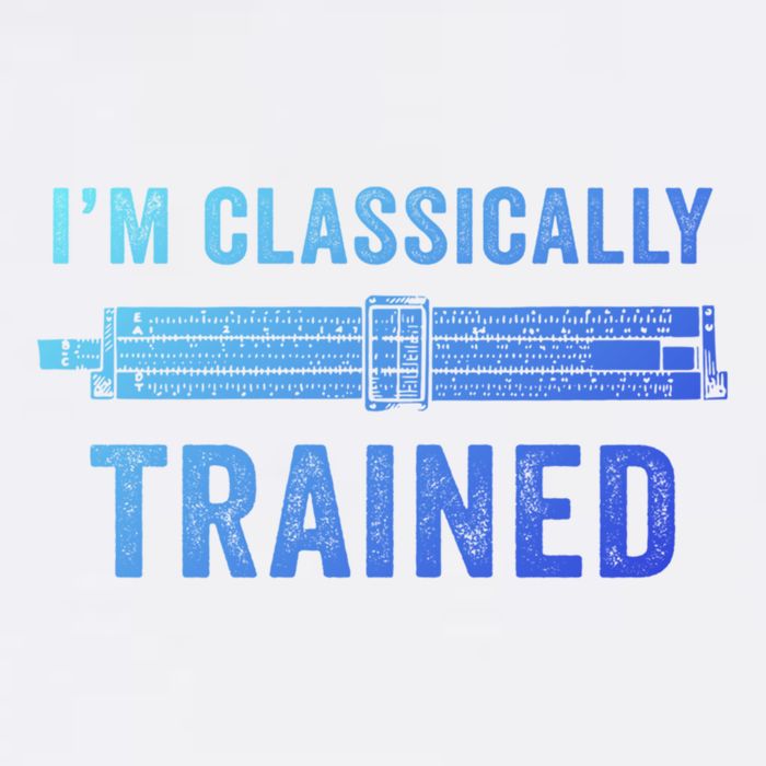 IM Classically Trained Slide Rule Mechanical Analog Gift Garment-Dyed Sweatshirt