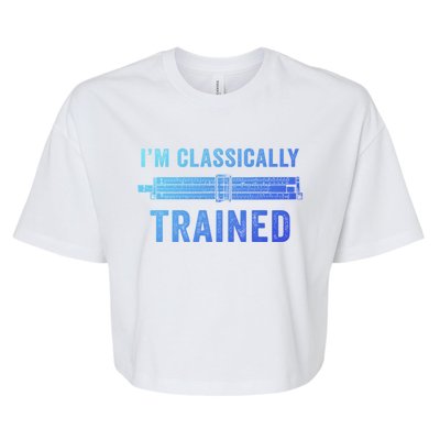 IM Classically Trained Slide Rule Mechanical Analog Gift Bella+Canvas Jersey Crop Tee