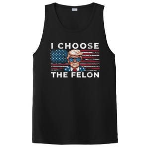 I Choose The Felon Funny Trump 2024 Republican Patriot PosiCharge Competitor Tank