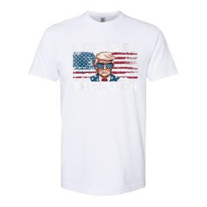 I Choose The Felon Funny Trump 2024 Republican Patriot Softstyle CVC T-Shirt