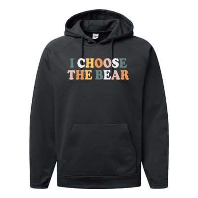 I Choose The Bear Performance Fleece Hoodie